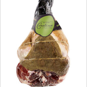 PROSCIUTTO CRUDO STAGIONATO 100% ITALIANO CORATINO® DISOSSATO INTERO, ADDOBBO
